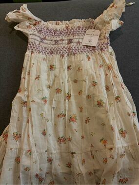 Emile et Ida Floral Smocked Althea Dress NWT